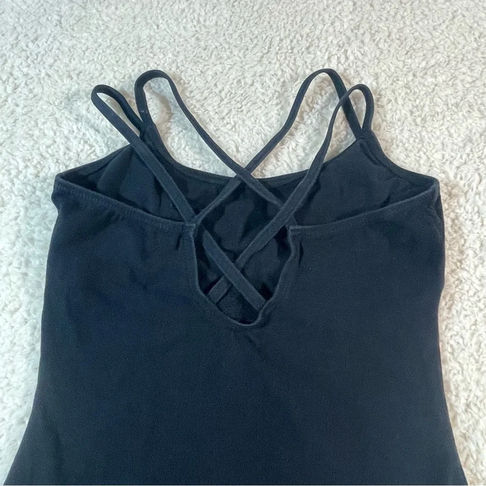 Capezio Black Double Strap Camisole Leotard Ballet Dance | Kids Large